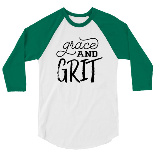 grace and GRIT 3/4 sleeve raglan shirt